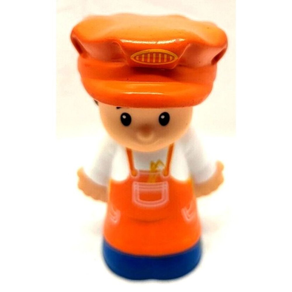 2014 Fisher Price Little People Figures Train Engineer (Z27C)